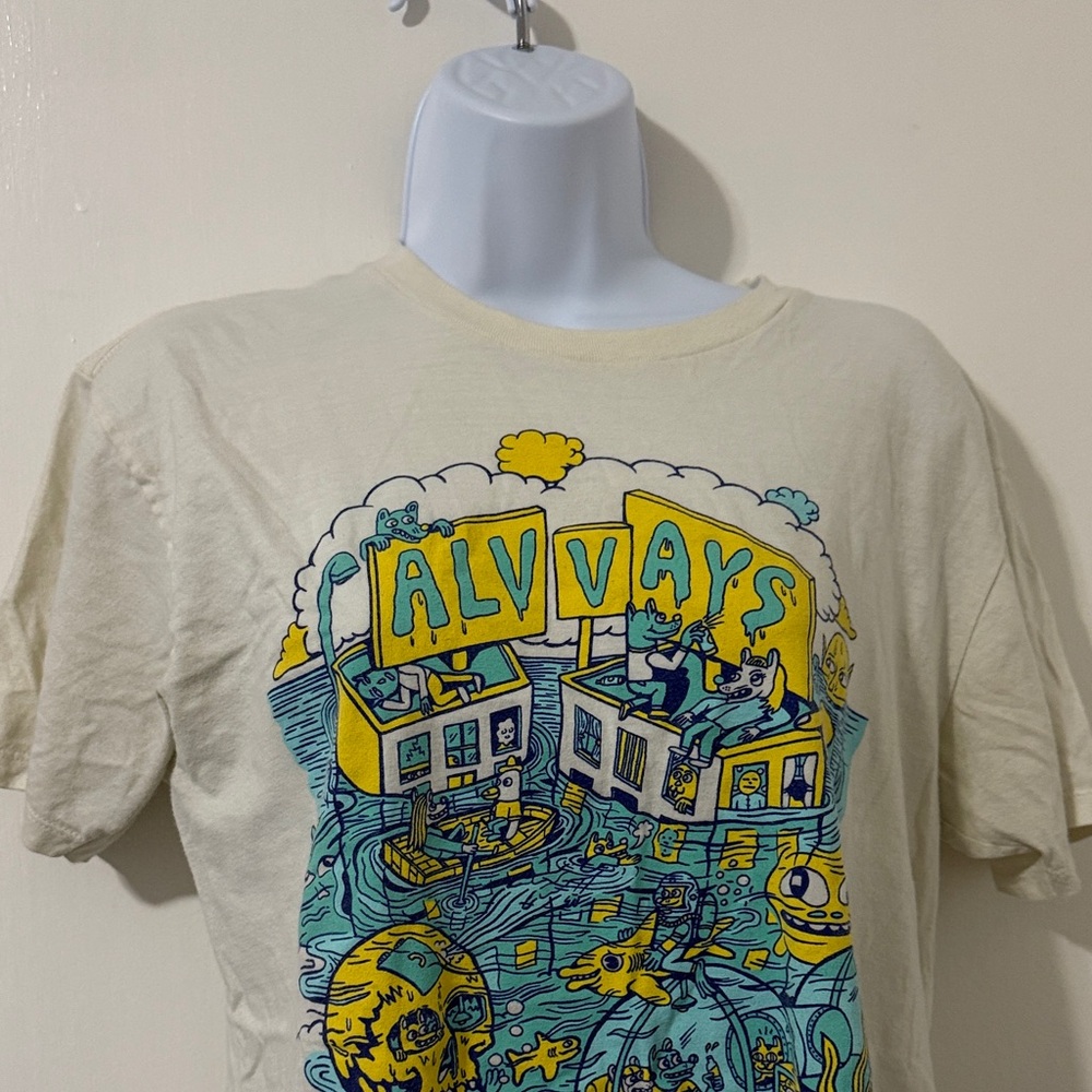 Alvvays by Killer Acid Graphic Cream T-Shirt - Picture 2 of 11